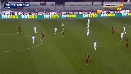 Iago Falque Goal - Chievo 2 - 3 AS Roma - 06/01/2016