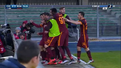Iago Falque Goal  - Chievo 2-3 Roma - 06-01-2016