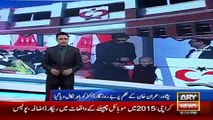 Ary News Headlines 29 December 2015 , Imran Khan Security Hit Doctor And Disable Person