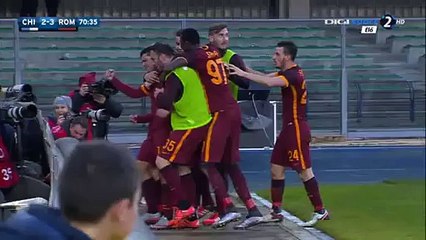 Iago Falque Goal HD - Chievo 2-3 Roma - 06-01-2016 -