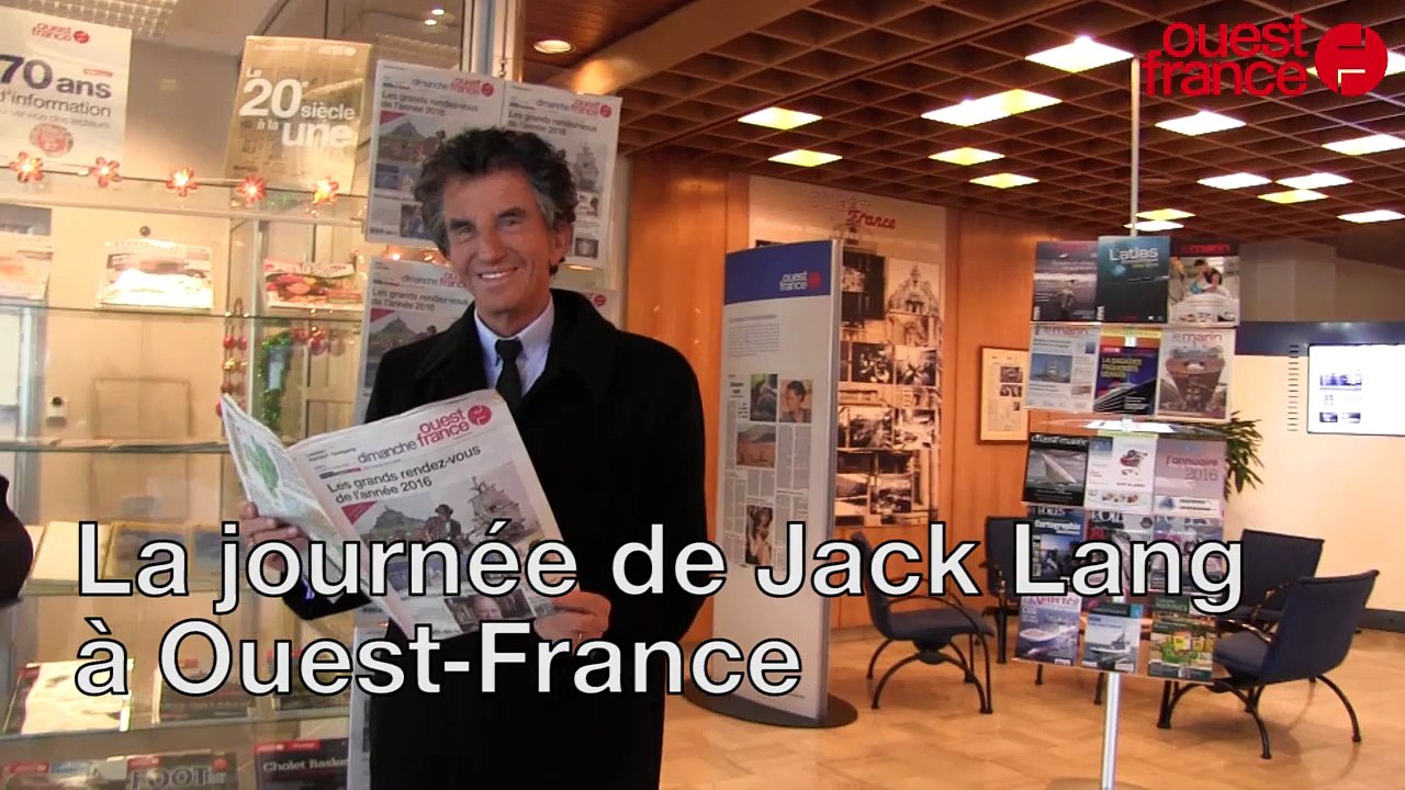 La journée de Jack Lang à Ouest-France