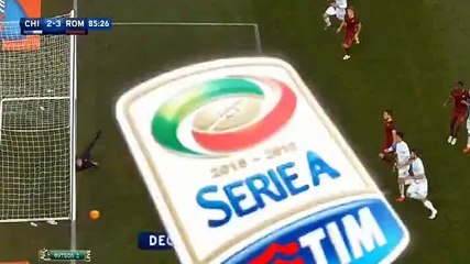 GOOAL Simone Pepe Goal - Chievo 3 - 3 AS Roma - 06_01_2016