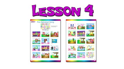 “The Alphabet Song” (Level 1 English Lesson 04) CLIP – Sing Busy Beavers ABC Song, B