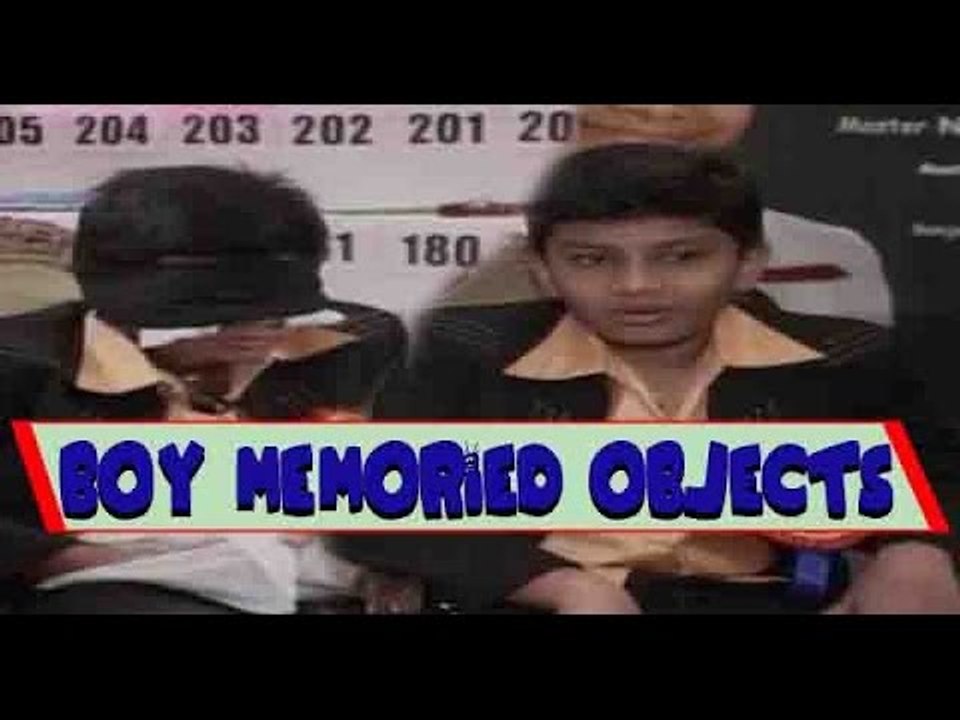 World Guinness Record - Boy Memoried Objects