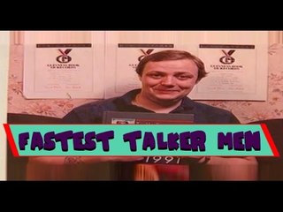 Guinness World Record Fastest Talker Men