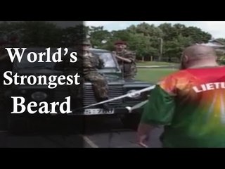 Worlds Heighest Weight Lifting Beard | Guinness World Record
