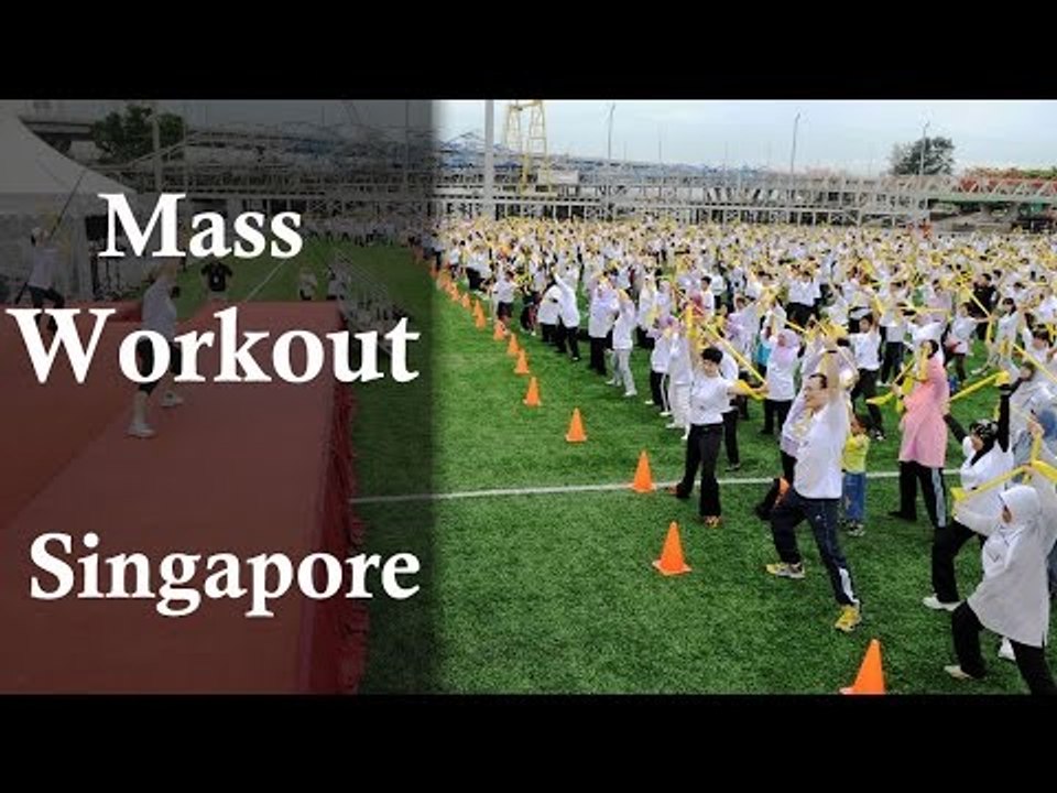 Guinness World Record For Mass Workout in Singapore
