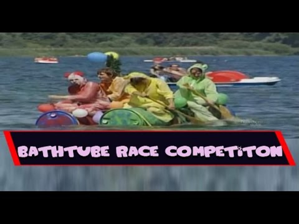 Funniest Bath tube Race Competition - Watch Video