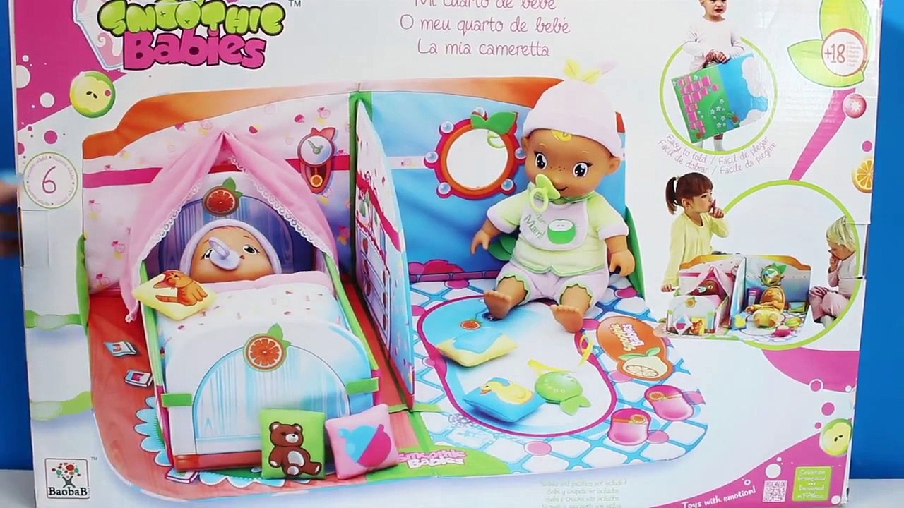 Smoothie Babies My Nursery Baby Dolls Crib & Bathroom Mi cuarto de bebé
