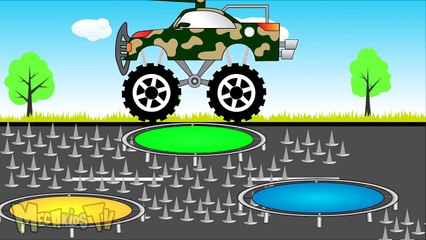 Military truck Vs Thor Truck - Trucks for kids - Mega Kids Tv