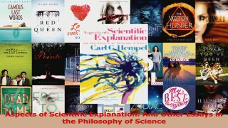 PDF Download  Aspects of Scientific Explanation And Other Essays in the Philosophy of Science Read Online