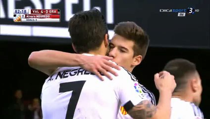 Álvaro Negredo Goal - Valencia 4-0 Granada - 06-01-2016