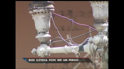 Falta de manutenção e improvisos na rede elétrica levam perigo à população