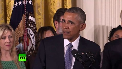 Barack Obama tears during executive action on gun control announcement