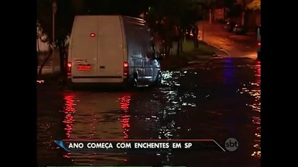 Ano começa com enchentes em São Paulo