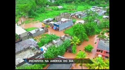 Chuva obriga 150 mil pessoas a deixar suas casas na América do Sul