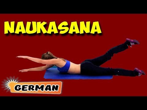 Naukasana (Boat Pose) | Yoga für Anfänger | Yoga For Cervical Spondylosis | About Yoga in German