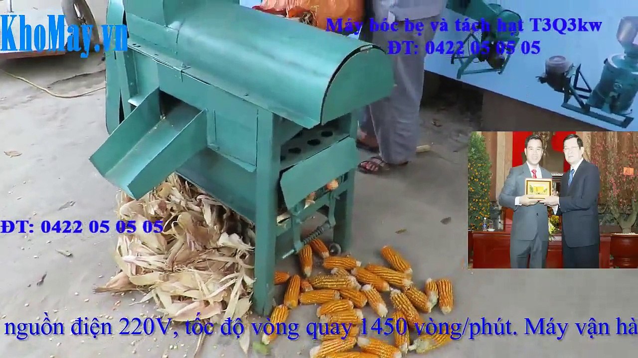 Máy bóc bẹ và tách hạt T3Q3kw-Quy trình hoạt động của máy