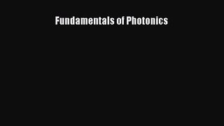 [PDF Download] Fundamentals of Photonics [PDF] Full Ebook