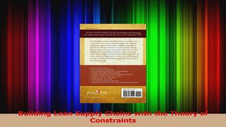 PDF Download  Building Lean Supply Chains with the Theory of Constraints PDF Online