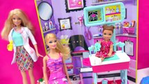 Dr. Barbie Doll Doctors Office Visit with Sick Girl Careers Playset Toy Video Cookieswirlc