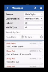 Search WhatsApp or Hike Chat Messages with Multiple Search Criterias