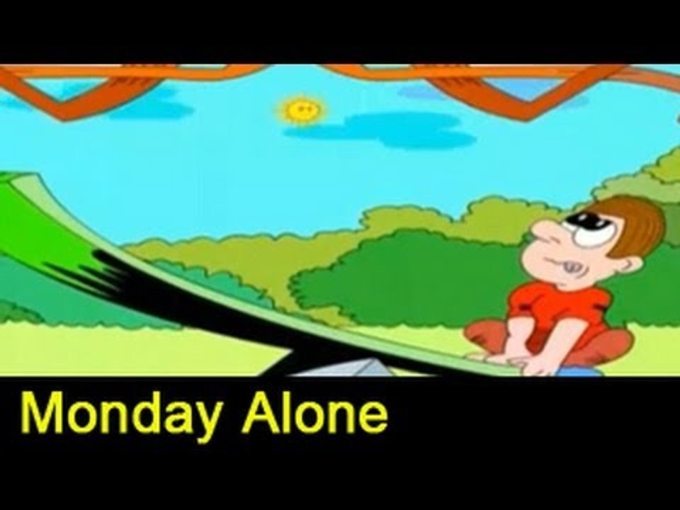 Monday Alone | Animated Rhymes for Children