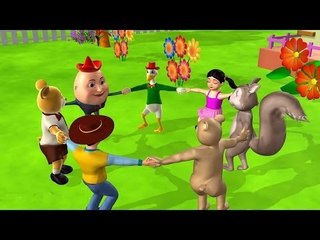 "Ring-a-ring-a Roses" Action Rhymes For Kids