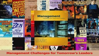 PDF Download  Management Challenges for Tomorrows Leaders PDF Online