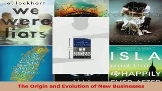 PDF Download  The Origin and Evolution of New Businesses PDF Online