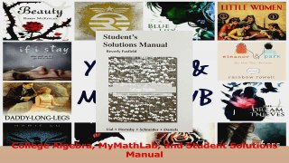PDF Download  College Algebra MyMathLab and Student Solutions Manual Download Full Ebook
