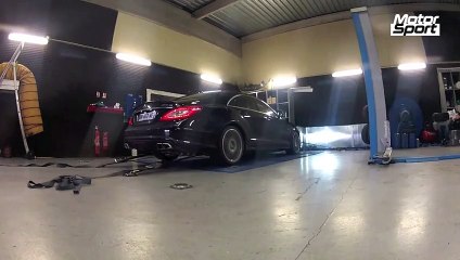 Mercedes CLS 63 AMG Pack Performance on dyno (Motorsport)