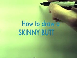 How to draw GREAT BUTTS with just FIVE LINES