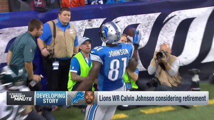 Is Calvin Johnson considering retirement?