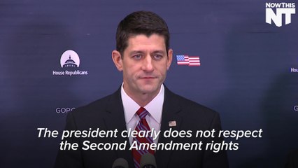 Speaker Ryan Criticizes Obama's Gun Reform Plans