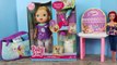 BABY ALIVE Brushy Brushy Baby Doll With Pee Diaper & Surprise Toys and Eggs Purse by Disne