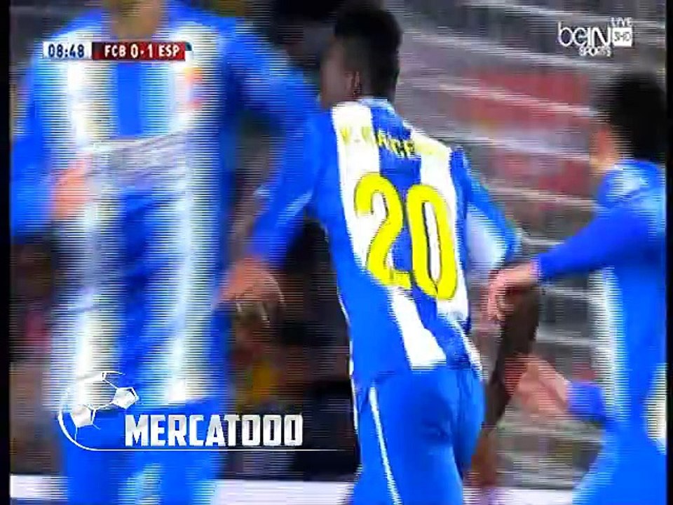 اهداف مباراة ( برشلونة 4-1 إسبانيول ) كأس ملك اسبانيا