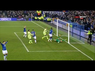Romelu Lukaku Goal  - Everton 2-1 Manchester City - 06-01-2016