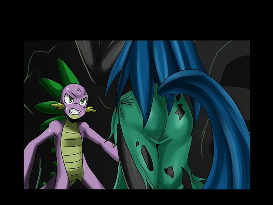 MLP comic: Spike vs Chrysalis