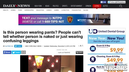 Does This Person Have No Pants On? or Just Wearing Leggings