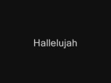 Hallelujah like the lyrics to sing with the song
