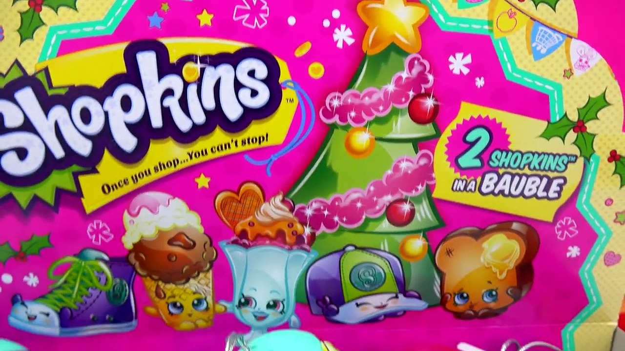 Shopkins Baubles Holiday Christmas Blind Bag Ornament Balls Unboxing Video ⓋⒾⒹéⓄ
