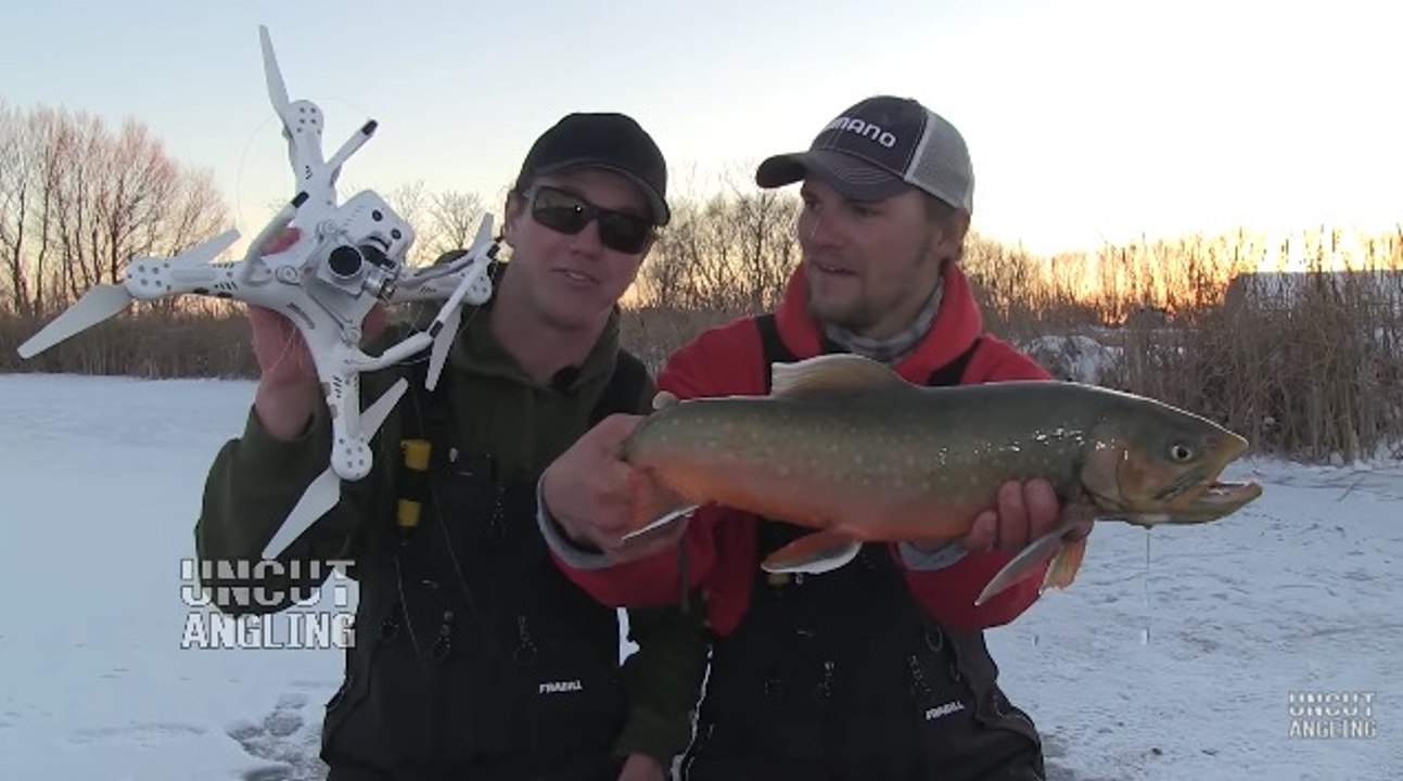 Ice Fishers Rig Up Drone to do Their Work For Them
