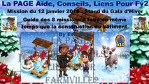 Farmville 2 Construction du stand de gala d'hiver et mission du 12 janvier 2016