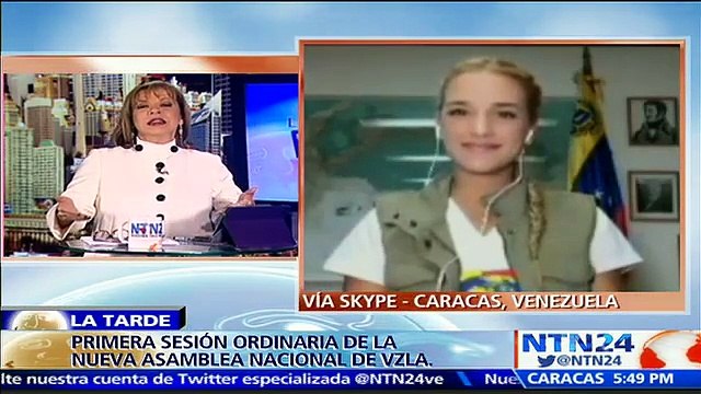 “Recuperamos la Asamblea Nacional, pero falta rescatar todos los poderes públicos en Venezuela”: Lilian Tintori a NTN24
