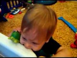 Funny Baby Laughing until he fall over