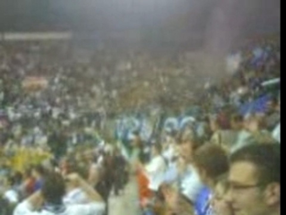 Les joueurs vont voir les supporters