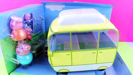 New Toys 2015 Peppa Pig Camper van Barbecue in Family and Play Doh Marshmellows