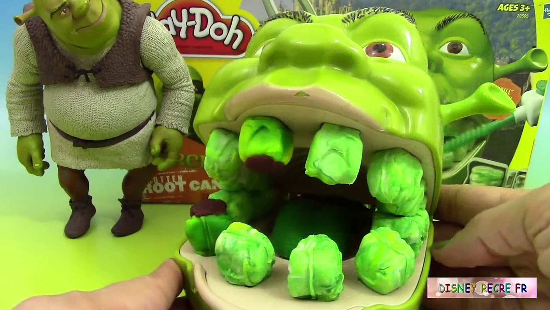 Play Doh Shrek Pâte à modeler Le dentiste ♥ Play doh Shrek 2 Rotten Root  Canal Playset - video Dailymotion