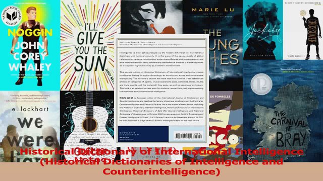 PDF Download Historical Dictionary of International Intelligence Historical Dictionaries of Read Full Ebook